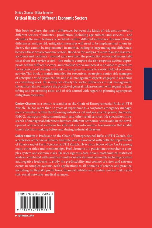 Produktbild: Critical Risks of Different Economic Sectors