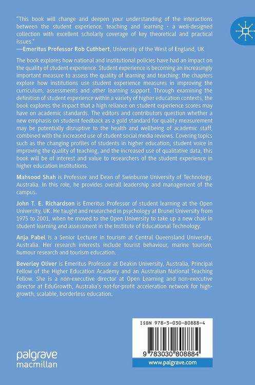 Produktbild: Assessing and Enhancing Student Experience in Higher Education
