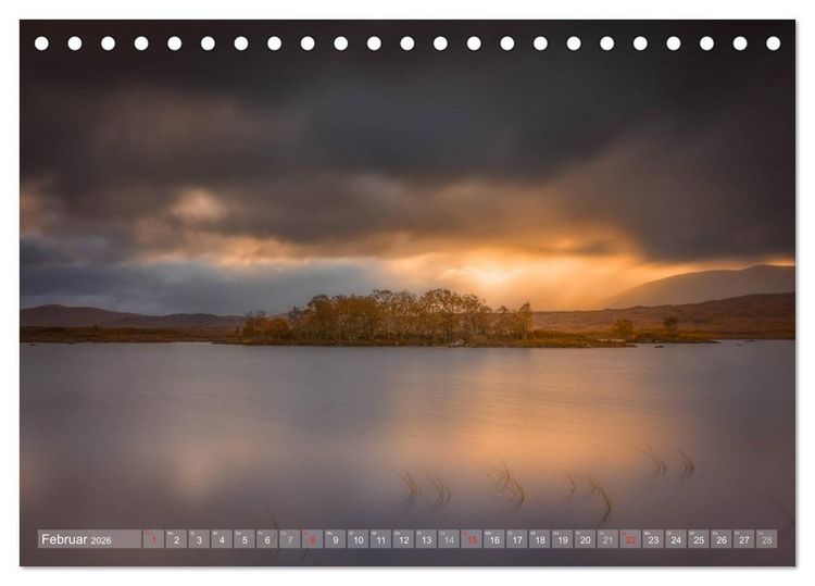 Produktbild: Herbstliches Schottland (Tischkalender 2026 DIN A5 quer), CALVENDO Monatskalender