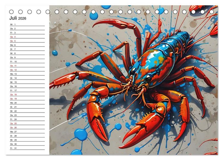 Produktbild: Street Art Sternzeichen (Tischkalender 2026 DIN A5 quer), CALVENDO Monatskalender
