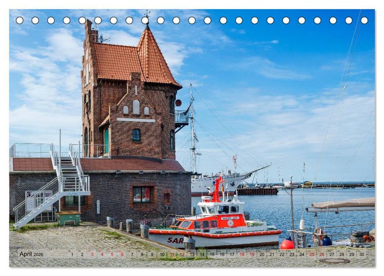 Produktbild: Ein Bummel durch die Hansestadt Stralsund (Tischkalender 2026 DIN A5 quer), CALVENDO Monatskalender