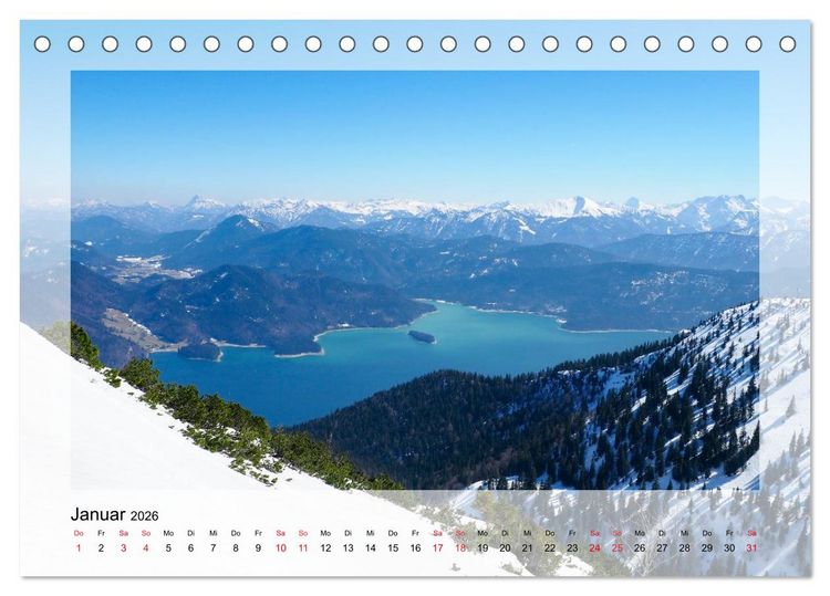 Produktbild: Walchensee (Tischkalender 2026 DIN A5 quer), CALVENDO Monatskalender