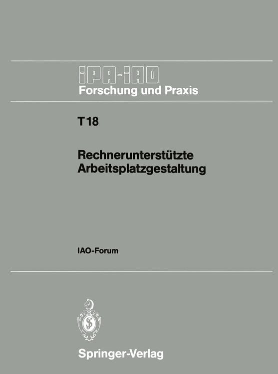 Produktbild: Rechnerunterst&uuml;tzte Arbeitsplatzgestaltung