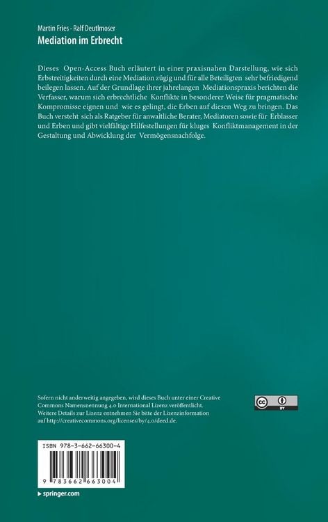 Produktbild: Mediation im Erbrecht