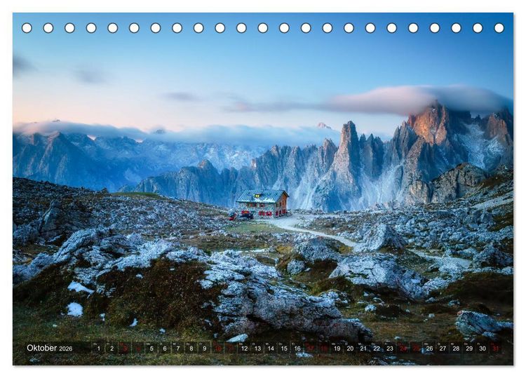 Produktbild: Zwischen Berg und Tal (Tischkalender 2026 DIN A5 quer), CALVENDO Monatskalender