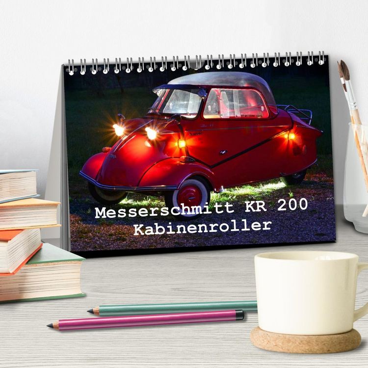 Produktbild: Messerschmitt KR 200 Kabinenroller (Tischkalender 2026 DIN A5 quer), CALVENDO Monatskalender