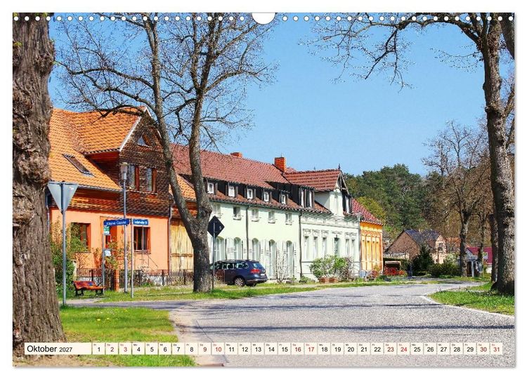 Produktbild: Brandenburg - Drei D&ouml;rfer im Naturpark Nuthe-Nieplitz - Fresdorf, St&uuml;cken, K&ouml;rzin (Wandkalender 2027 DIN A3 quer), CALVENDO Monatskalender