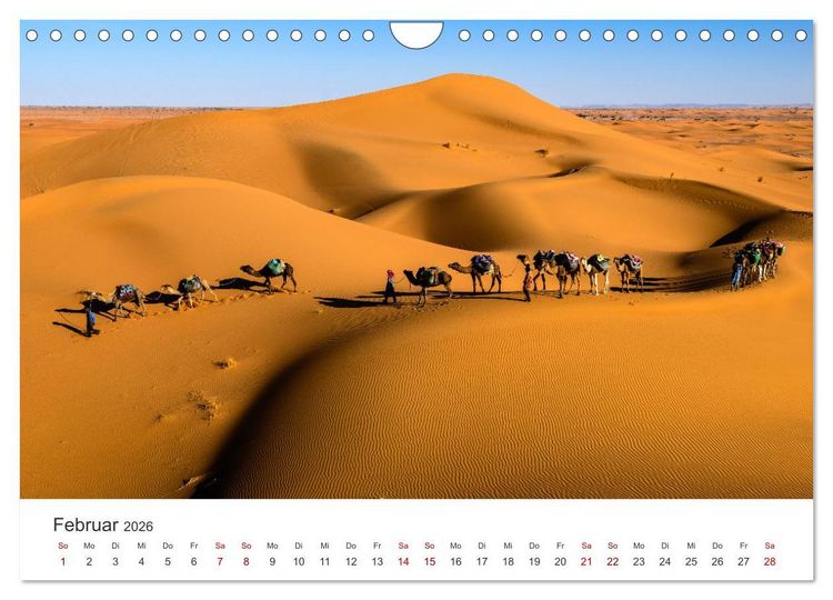 Produktbild: Marokko - Eine wunderbare Reise nach Nordafrika. (Wandkalender 2026 DIN A4 quer), CALVENDO Monatskalender