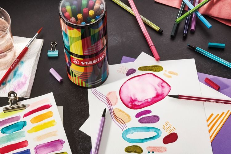 Produktbild: STABILO Pen 68 45er ARTY Met.Dose rund