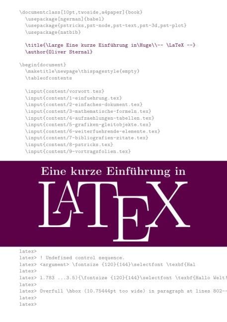 Produktbild: Eine kurze Einf&uuml;hrung in LaTeX