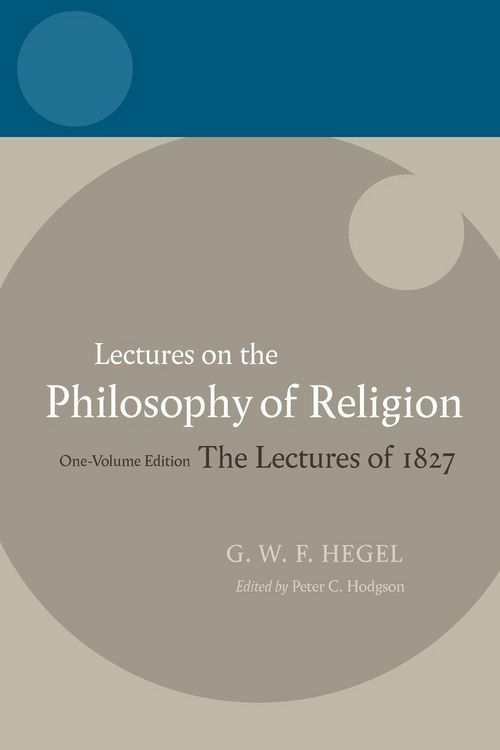Produktbild: Lectures on the Philosophy of Religion