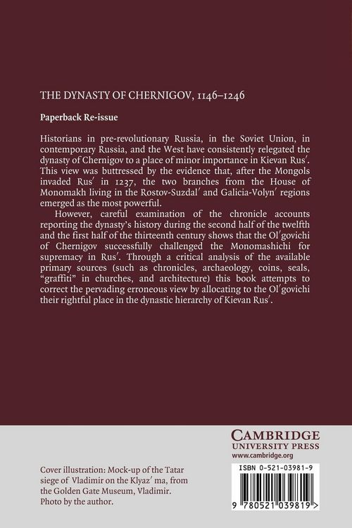 Produktbild: The Dynasty of Chernigov, 1146 1246