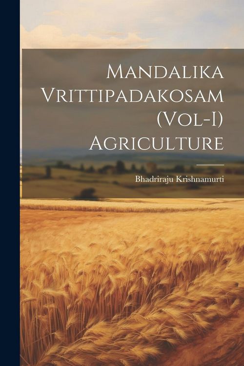 Produktbild: Mandalika Vrittipadakosam (Vol-I) Agriculture