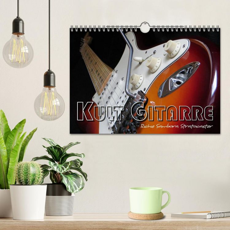 Produktbild: KULT GITARRE - Richie Sambora Stratocaster (Wandkalender 2026 DIN A4 quer), CALVENDO Monatskalender