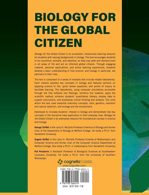Produktbild: Biology for the Global Citizen