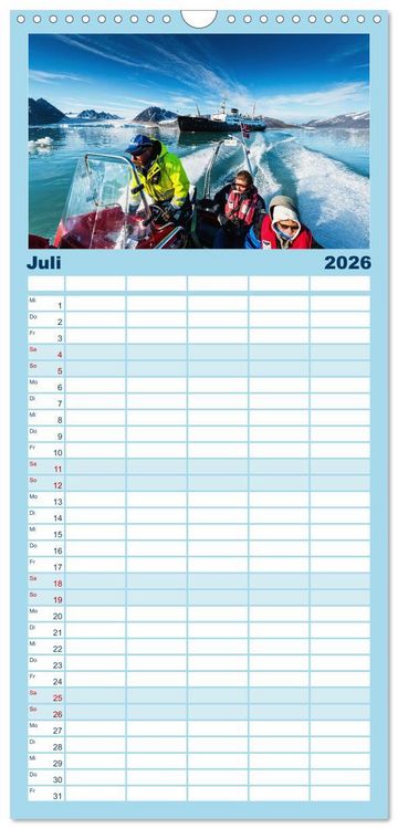 Produktbild: Familienplaner 2026 - Kreuzfahrtpiraten mit 5 Spalten (Wandkalender, 21 x 45 cm) CALVENDO