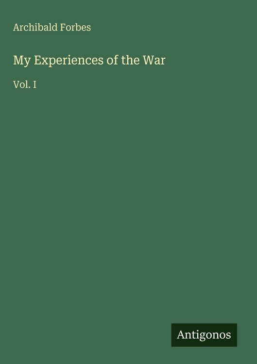 Produktbild: My Experiences of the War