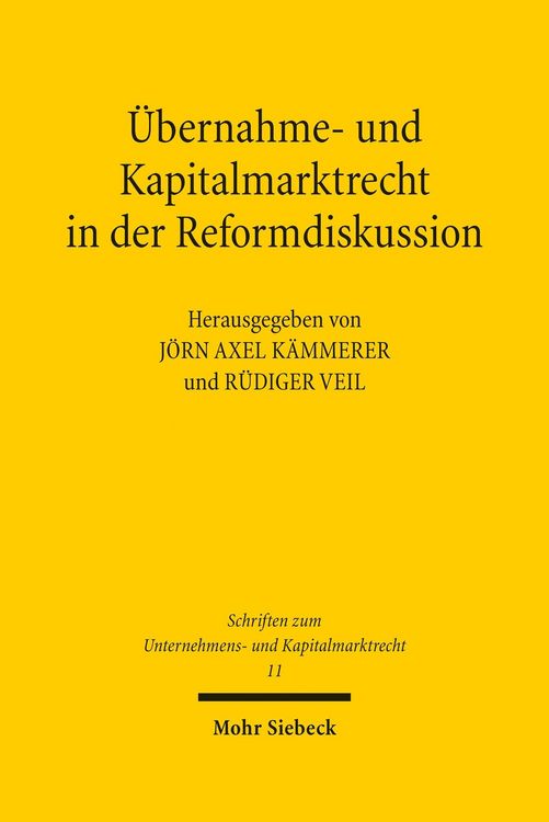 Produktbild: &Uuml;bernahme- und Kapitalmarktrecht in der Reformdiskussion