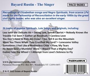 Produktbild: Bayard Rustin-The Singer