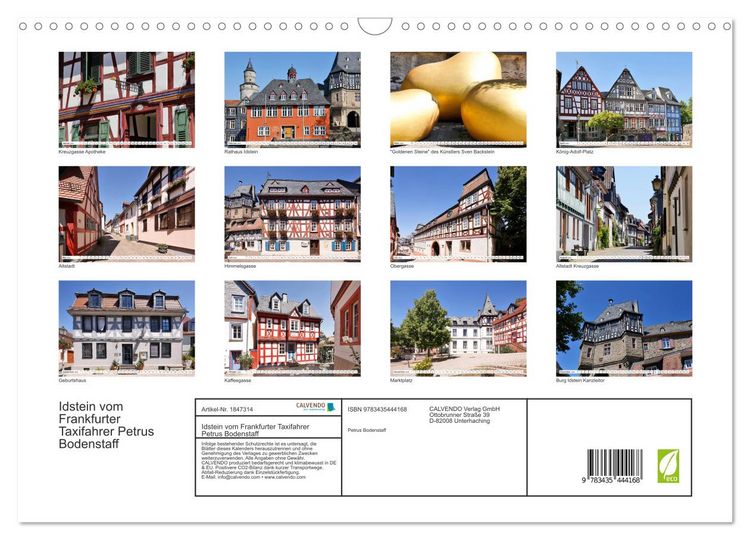 Idstein vom Frankfurter Taxifahrer Petrus Bodenstaff (Wandkalender 2025 DIN A3 quer), CALVENDO Monatskalender