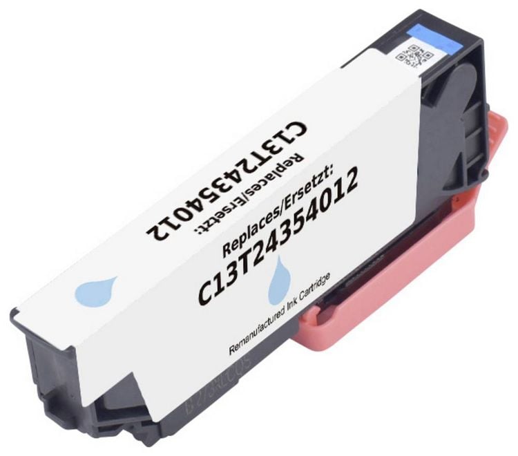 Produktbild: Renkforce Druckerpatrone ersetzt Epson T2435XL 24XL, C13T24354012 Kompatibel Photo Cyan RF-ET2435XLLC RF-6728562