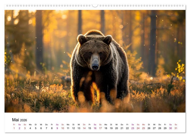 Produktbild: B&auml;ren - gef&auml;hrlich nett (Wandkalender 2026 DIN A2 quer), CALVENDO Monatskalender
