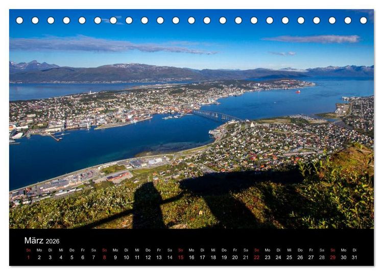 Produktbild: Erlebnis Norwegen: Narvik bis Troms&oslash; (Tischkalender 2026 DIN A5 quer), CALVENDO Monatskalender