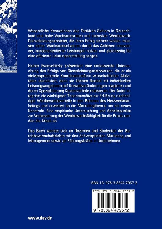 Produktbild: Erfolg von Dienstleistungsnetzwerken
