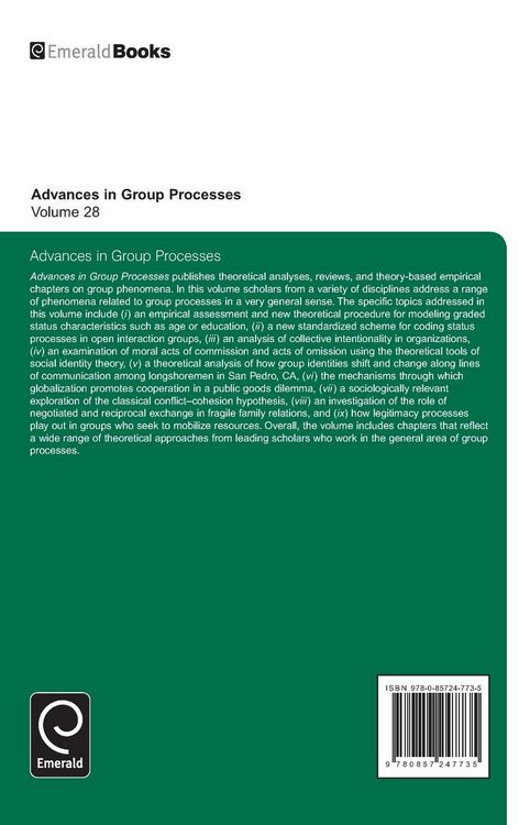Produktbild: Advances in Group Processes