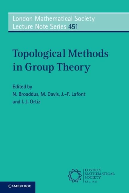 Produktbild: Topological Methods in Group Theory