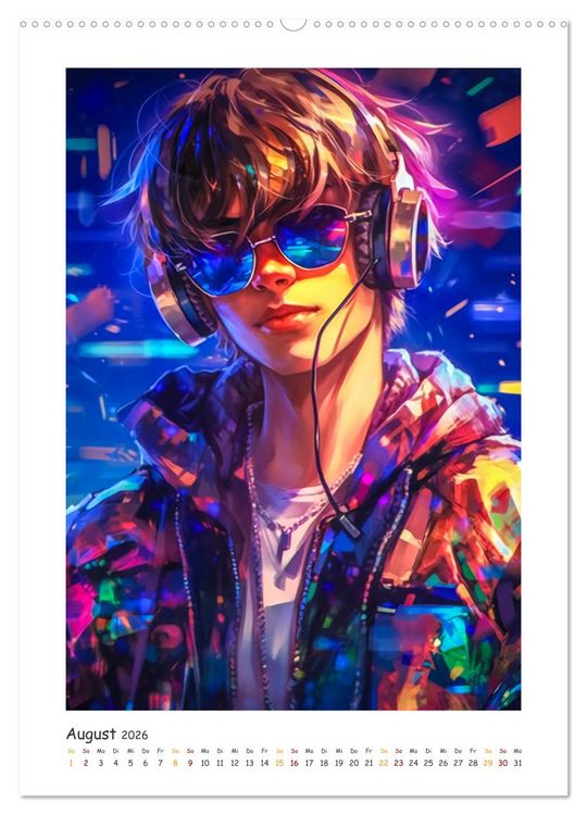 Produktbild: Coole Cyber Boys (Wandkalender 2026 DIN A2 hoch), CALVENDO Monatskalender