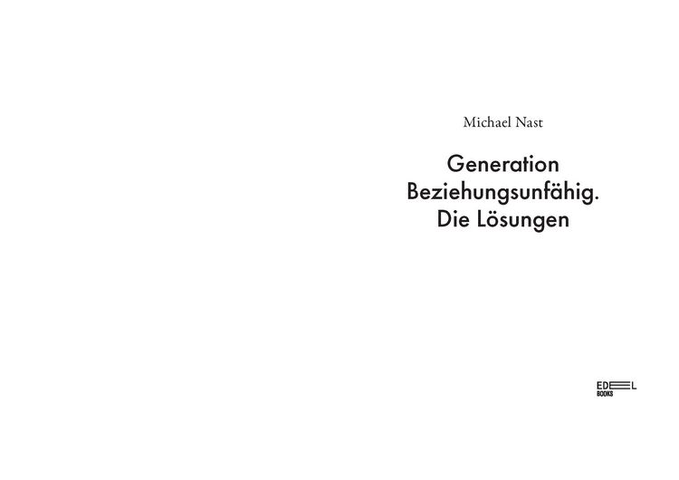 Produktbild: Generation Beziehungsunf&auml;hig. Die L&ouml;sungen