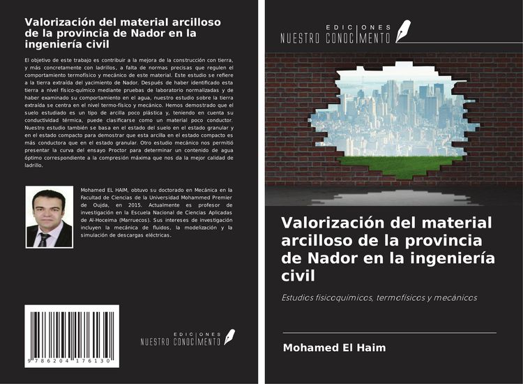 Produktbild: Valorizaci&oacute;n del material arcilloso de la provincia de Nador en la ingenier&iacute;a civil