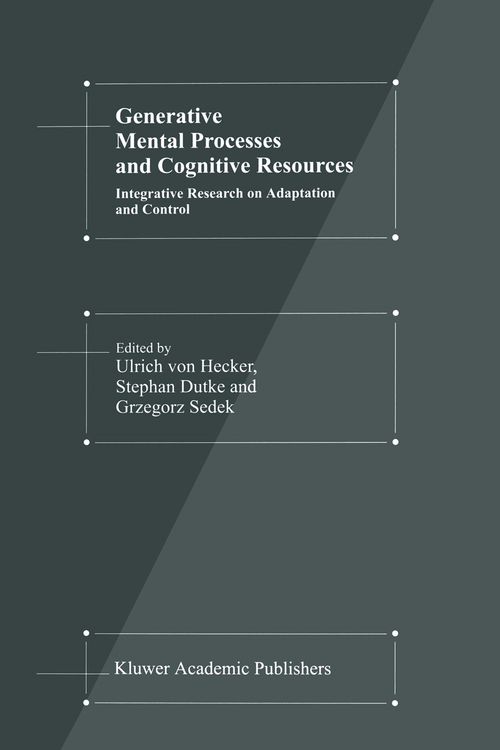 Produktbild: Generative Mental Processes and Cognitive Resources