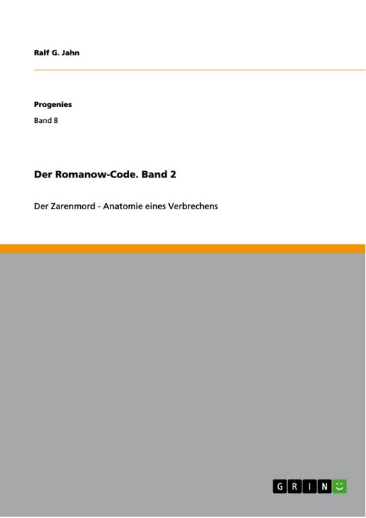 Produktbild: Der Romanow-Code. Band 2