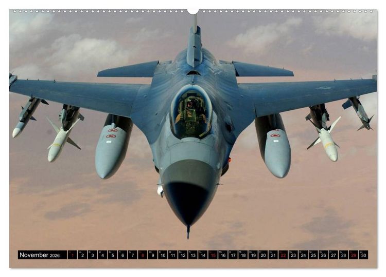 Produktbild: Kampfjets &bull; U.S. Aircraft (hochwertiger Premium Wandkalender 2026 DIN A2 quer), Kunstdruck in Hochglanz