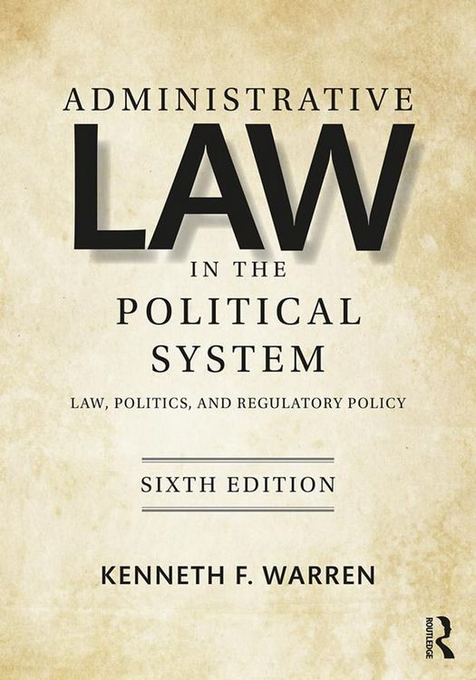 Produktbild: Administrative Law in the Political System