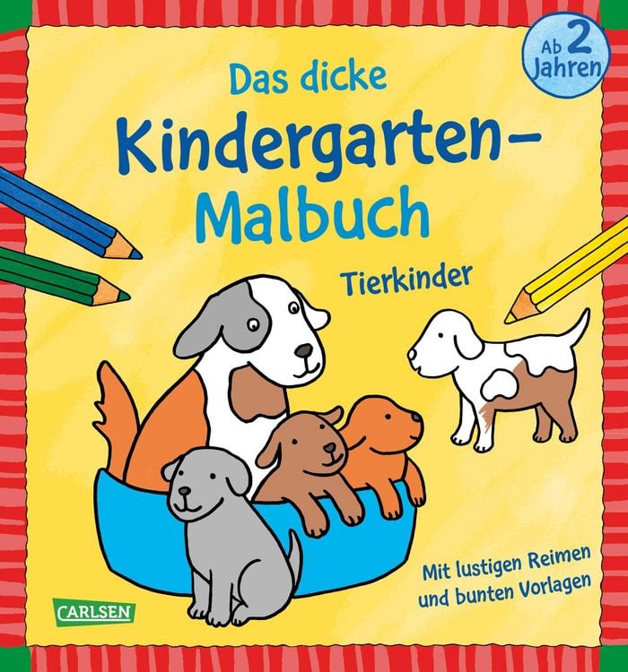 Bild vom Artikel Ausmalbilder für Kita-Kinder: Das dicke Kindergarten-Malbuch: Tierkinder vom Autor Imke Sörensen