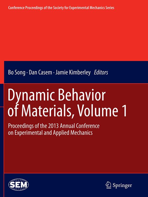 Produktbild: Dynamic Behavior of Materials, Volume 1