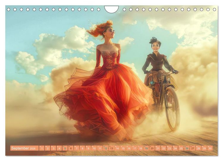 Produktbild: Festival in der W&uuml;ste - Bunt und schr&auml;g (Wandkalender 2026 DIN A4 quer), CALVENDO Monatskalender