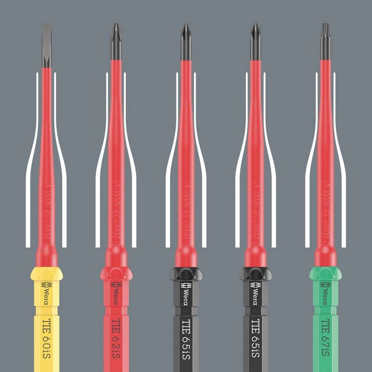 Produktbild: Wera Kraftform Kompakt VDE 65 iS PZ/S # 2x157 mm TIE SB Elektriker Plus/Minus Wechselklinge 2 mm