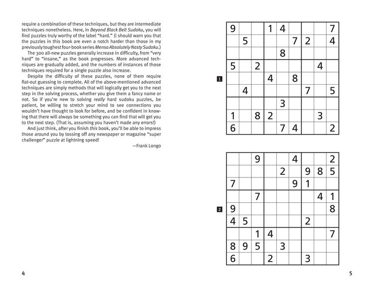 Produktbild: Beyond Black Belt Sudoku