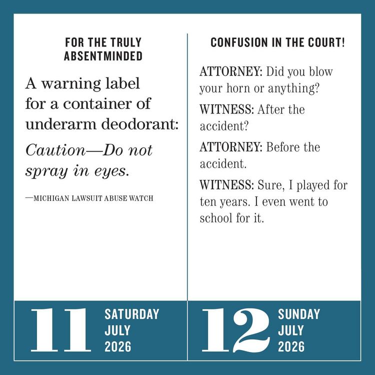 Produktbild: Unforgettable Senior Moments Page-A-Day(r) Calendar 2026