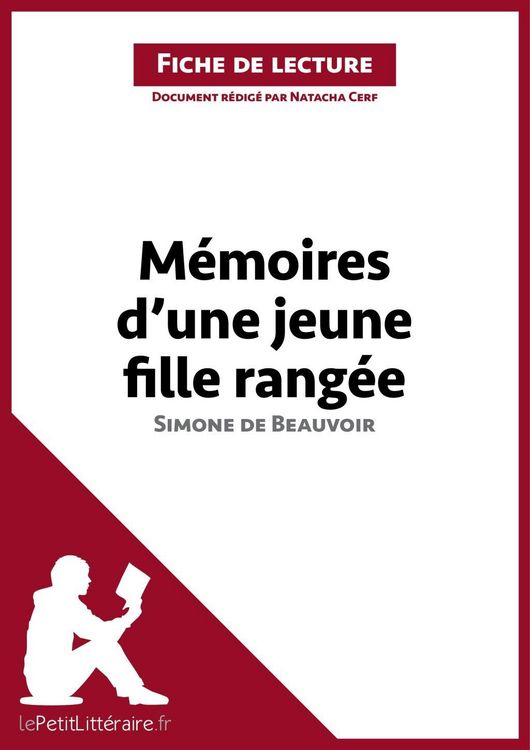Produktbild: M&eacute;moires d'une jeune fille rang&eacute;e de Simone de Beauvoir (Fiche de lecture)