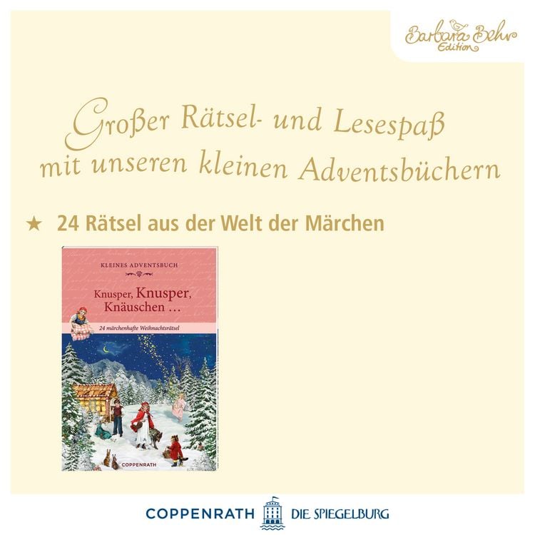 Produktbild: Adventskalenderbuch mit T&uuml;rchen &ndash; Knusper, knusper, kn&auml;uschen ...