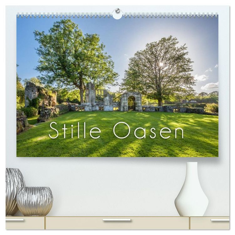 Produktbild: Stille Oasen (hochwertiger Premium Wandkalender 2026 DIN A2 quer), Kunstdruck in Hochglanz