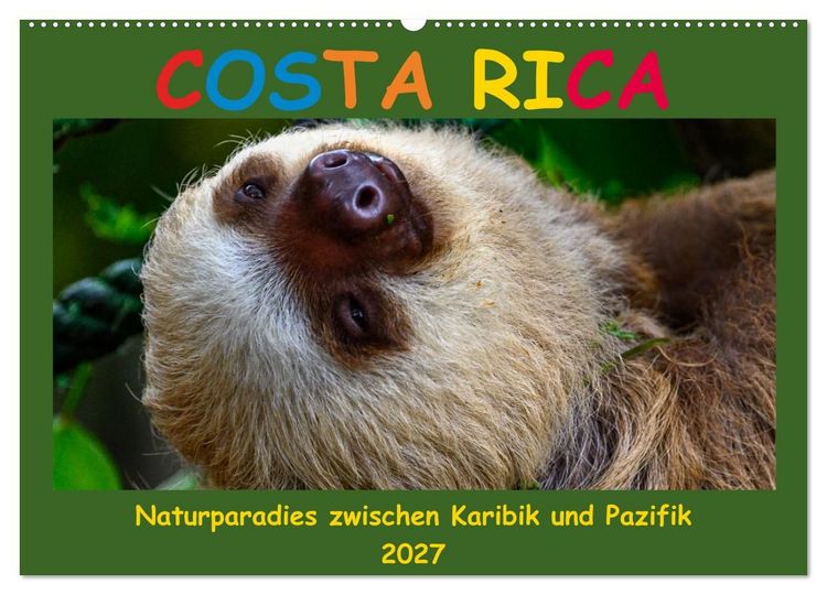 Produktbild: Costa Rica - Naturparadies zwischen Karibik und Pazifik (Wandkalender 2027 DIN A2 quer), CALVENDO Monatskalender