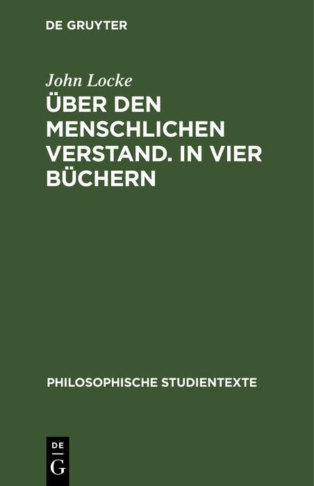 Produktbild: &Uuml;ber den Menschlichen Verstand. In vier B&uuml;chern