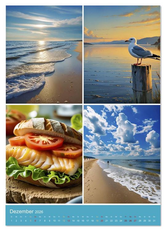 Produktbild: Endlich Ostsee Urlaub (Tischkalender 2026 DIN A5 hoch), CALVENDO Monatskalender