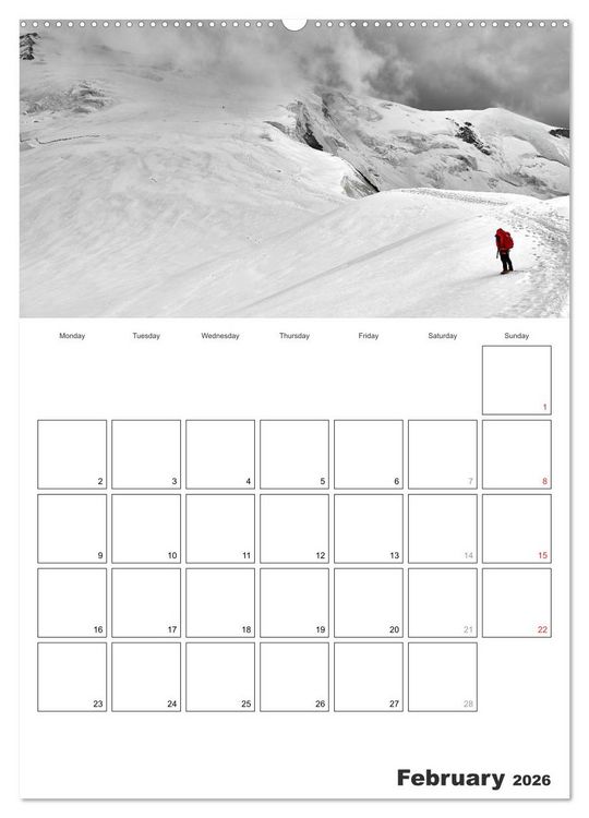 Produktbild: EXPLORING ALPS (High Quality Premium Wall Calendar 2026 DIN A2 portrait),CALVENDO 12 Month Wall Calendar